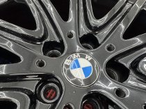 Used 20 Inch Genuine Bmw Style 759 Individual Alloy Wheels,G30 G31 5 Series, Recently Refurbished In Gloss Black, Wide Rear 5x112