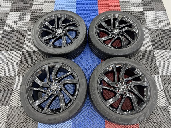 Used 21" Range Rover Sport L494 L405 Style 5085 Alloy Wheels In Gloss Black + Tyres 5x120