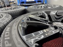 Used 21" Range Rover Sport L494 L405 Style 5085 Alloy Wheels In Gloss Black + Tyres 5x120
