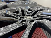 Used 21" Range Rover Sport L494 L405 Style 5085 Alloy Wheels In Gloss Black + Tyres 5x120