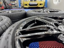 Used 18 Inch Genuine Mercedes A Class A176 AMG 5 Twin Spoke Alloy Wheels in Gloss Black, 5x112