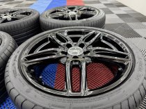 Used 18 Inch Genuine Mercedes A Class A176 AMG 5 Twin Spoke Alloy Wheels in Gloss Black, 5x112