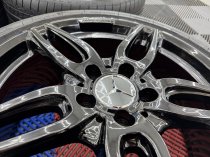Used 18 Inch Genuine Mercedes A Class A176 AMG 5 Twin Spoke Alloy Wheels in Gloss Black, 5x112