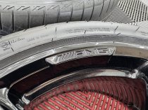 Used 18 Inch Genuine Mercedes A Class A176 AMG 5 Twin Spoke Alloy Wheels in Gloss Black, 5x112