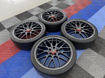 Used 19 Inch Genuine Mercedes CLA45 C117 A45 A176 AMG Alloy Wheels, Fully Refurbished Inc Tyres 5x112