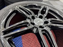 Used 19 Inch Genuine Mercedes E Class W213 AMG 5 Twin Spoke Alloy Wheels , Fully Refurbished Including Tyres 5x112