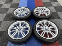 Used 18 Inch Genuine Bmw Style 193 E9x MV3 Sport Alloy Wheels, Fully Refurbished, Wide Rear Inc Good Runflat Tyres 5x120