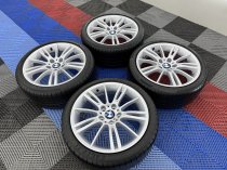 Used 18 Inch Genuine Bmw Style 193 E9x MV3 Sport Alloy Wheels, Fully Refurbished, Wide Rear Inc Good Runflat Tyres 5x120