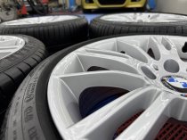 Used 18 Inch Genuine Bmw Style 193 E9x MV3 Sport Alloy Wheels, Fully Refurbished, Wide Rear Inc Good Runflat Tyres 5x120