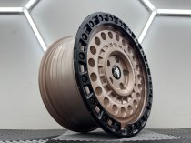 New 17 Inch Rogue Rocky Alloy Wheels In Sand With Black Lip 2000kg VW Transporter T5 T6 5x120