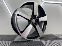 New 22 Inch 5098 Style Land Rover Defender Alloy Wheels in Gloss Black With Polished Face 5x120
