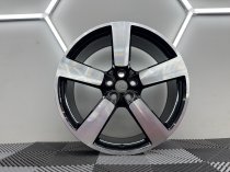 New 22 Inch 5098 Style Land Rover Defender Alloy Wheels in Gloss Black With Polished Face 5x120
