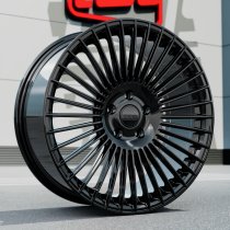 New 19 Inch Cades Liniar Alloy Wheels In Gloss Black With Deeper 9.5" Rear Option BMW 5x120