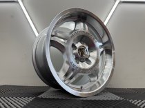 New 17 Inch E36 M3 Evo Type 24 Style Deep Dish Alloy Wheels In Silver With Polished Face And Dish With Deeper 8.5″ Rear BMW 5x120