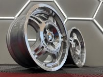 New 17 Inch E36 M3 Evo Type 24 Style Deep Dish Alloy Wheels In Silver With Polished Face And Dish With Deeper 8.5" Rear BMW 5x120