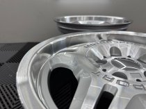 New 17 Inch E36 M3 Evo Type 24 Style Deep Dish Alloy Wheels In Silver With Polished Face And Dish With Deeper 8.5" Rear BMW 5x120