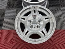 New 17 Inch E36 M3 Evo Type 24 Style Deep Dish Alloy Wheels In Silver With Polished Face And Dish With Deeper 8.5" Rear BMW 5x120