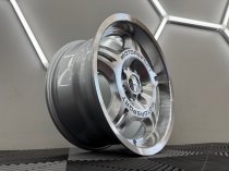 New 17 Inch E36 M3 Evo Type 24 Style Deep Dish Alloy Wheels In Silver With Polished Face And Dish With Deeper 8.5" Rear BMW 5x120