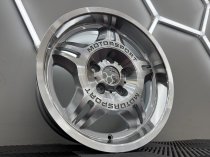 New 17 Inch E36 M3 Evo Type 24 Style Deep Dish Alloy Wheels In Silver With Polished Face And Dish With Deeper 8.5" Rear BMW 5x120