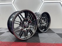 New 18 Inch , Type 65 M5 Style Alloy Wheels In Shadow Chrome With Deep Dish 9.5" Rears BMW E34 E39 E38 5x120