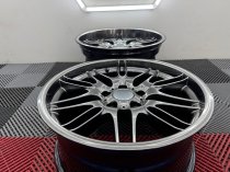 New 18 Inch , Type 65 M5 Style Alloy Wheels In Shadow Chrome With Deep Dish 9.5" Rears BMW E34 E39 E38 5x120