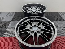 New 18 Inch , Type 65 M5 Style Alloy Wheels In Shadow Chrome With Deep Dish 9.5" Rears BMW E34 E39 E38 5x120