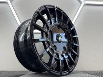 New 16 Inch MSRT Style RZO Alloy Wheels In Gloss Black Load Rated 1050KG Ford Transit Custom 5x160