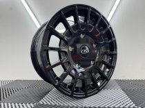 New 16 Inch MSRT Style RZO Alloy Wheels In Gloss Black Load Rated 1050KG Ford Transit Custom 5x160