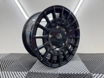 New 16 Inch MSRT Style RZO Alloy Wheels In Gloss Black Load Rated 1050KG Ford Transit Custom 5x160