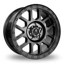 New 17 Inch Tomahawk Kato Alloy Wheels In Satin Black 1250kg Ford Transit Custom Gen 2, VW Transporter T7 6x120
