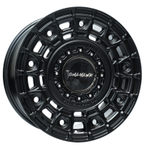 New 17 Inch Tomahawk Yakama Alloy Wheels In Satin Black 955kg Ford Transit Custom Gen 2, VW Transporter T7 6x120