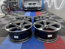 Used 21 Inch Genuine Audi A7 S7 A8 S8 4G Rotor Spoke Arm Alloy Wheels, Fully Refurbished, Gunmetal With Polished Edge 5x112