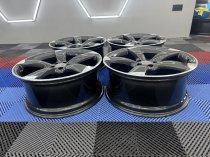 Used 21 Inch Genuine Audi A7 S7 A8 S8 4G Rotor Spoke Arm Alloy Wheels, Fully Refurbished, Gunmetal With Polished Edge 5x112