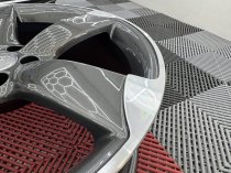 Used 21 Inch Genuine Audi A7 S7 A8 S8 4G Rotor Spoke Arm Alloy Wheels, Fully Refurbished, Gunmetal With Polished Edge 5x112