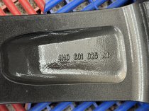 Used 21 Inch Genuine Audi A7 S7 A8 S8 4G Rotor Spoke Arm Alloy Wheels, Fully Refurbished, Gunmetal With Polished Edge 5x112