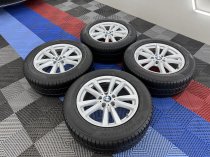 Used 18 Inch Genuine BMW Style 446 Alloy Wheels From F15 F16 X5 X6, Excellent Condition + Runflat Winter Tyres + TPMS 5x120