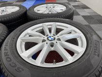 Used 18 Inch Genuine BMW Style 446 Alloy Wheels From F15 F16 X5 X6, Excellent Condition + Runflat Winter Tyres + TPMS 5x120
