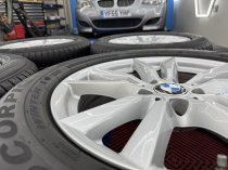 Used 18 Inch Genuine BMW Style 446 Alloy Wheels From F15 F16 X5 X6, Excellent Condition + Runflat Winter Tyres + TPMS 5x120