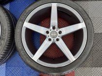 Used (Near New) 20 Inch Veemann V-FS8 Alloy Wheels In Graphite Smoked Machined With Deeper Concave 10" Rears And Near New Nankang Tyres Suit VW Transporter T5 T6 5x120