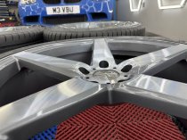Used (Near New) 20 Inch Veemann V-FS8 Alloy Wheels In Graphite Smoked Machined With Deeper Concave 10" Rears And Near New Nankang Tyres Suit VW Transporter T5 T6 5x120