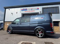 Used (Near New) 20 Inch Veemann V-FS8 Alloy Wheels In Graphite Smoked Machined With Deeper Concave 10" Rears And Near New Nankang Tyres Suit VW Transporter T5 T6 5x120