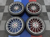 Used (Like New) 20 Inch Ispiri FFP2 Alloy Wheels In Carbon Grey Brushed With Deeper Concave 10.5″ Rear, inc Nankang Tyres + TPMS , BMW G30 G31 5x112