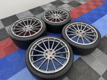 Used (Like New) 20 Inch Ispiri FFP2 Alloy Wheels In Carbon Grey Brushed With Deeper Concave 10.5" Rear, inc Nankang Tyres + TPMS , BMW G30 G31 5x112