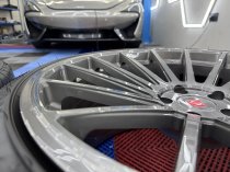 Used (Like New) 20 Inch Ispiri FFP2 Alloy Wheels In Carbon Grey Brushed With Deeper Concave 10.5" Rear, inc Nankang Tyres + TPMS , BMW G30 G31 5x112