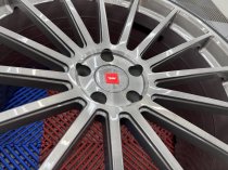 Used (Like New) 20 Inch Ispiri FFP2 Alloy Wheels In Carbon Grey Brushed With Deeper Concave 10.5" Rear, inc Nankang Tyres + TPMS , BMW G30 G31 5x112