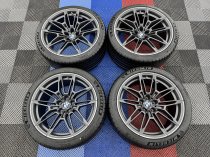 Used 19″ / 20 Inch Genuine BMW Style 825 M Competiton G80 G82 M3 M4 Alloy Wheels,Orbit Grey Matt With Bright Turned Face, Delivery Miles,Wide Rear Inc Delivery Miles Michelin Tyres 5x112