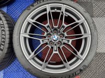 Used 19" / 20 Inch Genuine BMW Style 825 M Competiton G80 G82 M3 M4 Alloy Wheels,Orbit Grey Matt With Bright Turned Face, Delivery Miles,Wide Rear Inc Delivery Miles Michelin Tyres 5x112