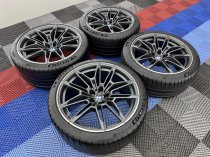 Used 19" / 20 Inch Genuine BMW Style 825 M Competiton G80 G82 M3 M4 Alloy Wheels,Orbit Grey Matt With Bright Turned Face, Delivery Miles,Wide Rear Inc Delivery Miles Michelin Tyres 5x112