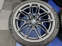 Used 19" / 20 Inch Genuine BMW Style 825 M Competiton G80 G82 M3 M4 Alloy Wheels,Orbit Grey Matt With Bright Turned Face, Delivery Miles,Wide Rear Inc Delivery Miles Michelin Tyres 5x112