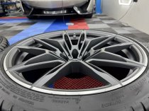 Used 19" / 20 Inch Genuine BMW Style 825 M Competiton G80 G82 M3 M4 Alloy Wheels,Orbit Grey Matt With Bright Turned Face, Delivery Miles,Wide Rear Inc Delivery Miles Michelin Tyres 5x112